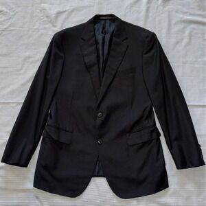 Pal‎ Zileri Italian Wool Blazer Jacket Black 100% Wool Made in Italy Size 52 R
